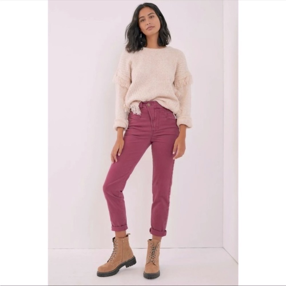 Anthropologie High Rise Bridgette Seamed Slim Pants Size 29 - Picture 2 of 10